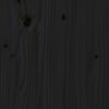 vidaXL 6-daļīgs dārza mēbeļu komplekts, melns priedes masīvkoks