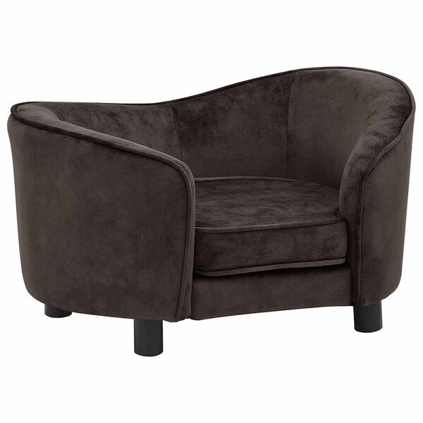 vidaXL dīvāns suņiem, brūns, 69x49x40 cm, plī&scaron;s