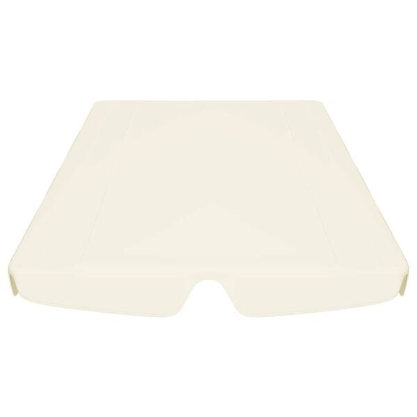 vidaXL dārza &scaron;ūpoļu rezerves jumtiņ&scaron;, krēmkrāsas, 188/168x145/110 cm