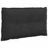 vidaXL Atpakaļ spilvens Melna 80 x 50 cm Mikrofibra