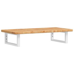 vidaXL izlietnes plaukts, stiprināms pie sienas, tērauds, ozola koks