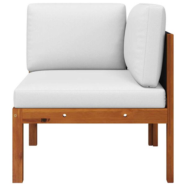 vidaXL divdaļīgs dārza atpūtas mēbeļu komplekts ar spilveniem, akācijas koks un virve