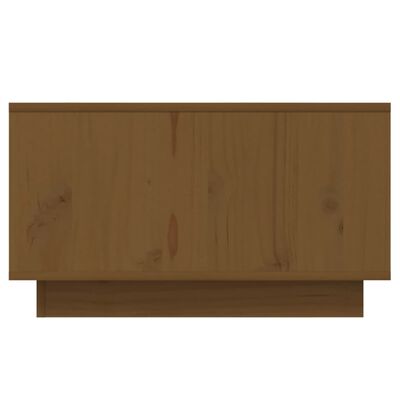 vidaXL kafijas galdiņš, medus brūns, 55x56x32 cm, priedes masīvkoks