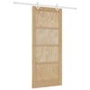 vidaXL Slīdo&scaron;ās durvis Dabisks un balts 86 x 198,5 cm