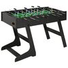 vidaXL futbola galds, salokāms, 121x61x80 cm, melns