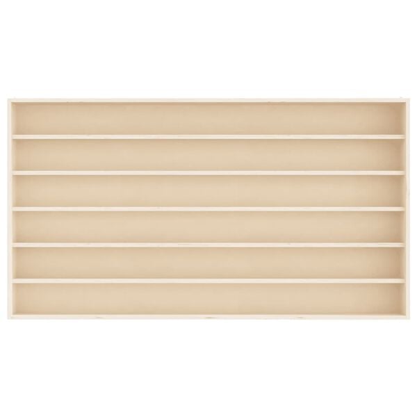 vidaXL koka kolekcionāra vitrīna ar 6 plauktiem 100x9x55 cm