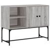 vidaXL kumode, pelēka ozolkoka, 100x40x79,5 cm, inženierijas koks