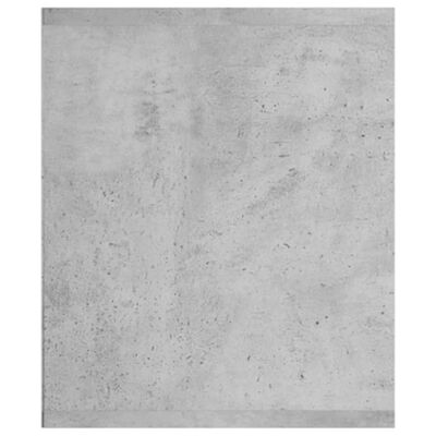vidaXL grāmatu plaukts, 36x30x143 cm, betona pelēks, skaidu plāksne