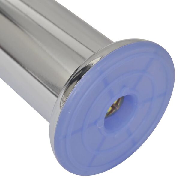 vidaXL dīvāna kājas, apaļas, 8 gab., hroms, 180 mm