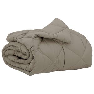 vidaXL Pilnas gada sega Gai&scaron;i pelēks 200 x 135 cm Mikro&scaron;ķiedra