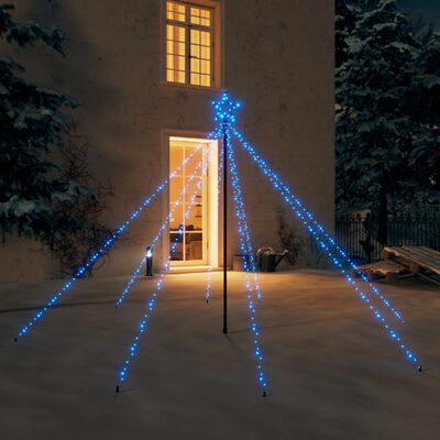 vidaXL Ziemassvētku koka gaismiņas, 400 LED, 2,5 m