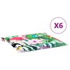vidaXL Krēslu spilveni 6 pcs Daudzkrāsains 50 x 50 x 4 cm
