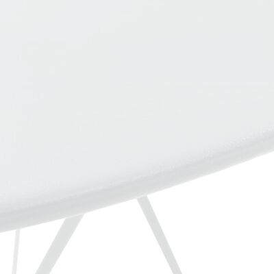 vidaXL 3-daļīgs bistro mēbeļu komplekts, tērauds, balts