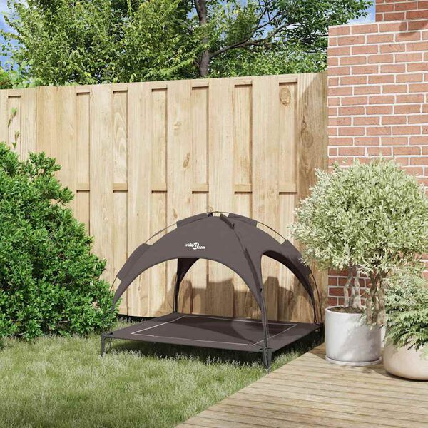 vidaXL Suņu gulta Brūna 104 x 86 x 84,5 cm Tērauds