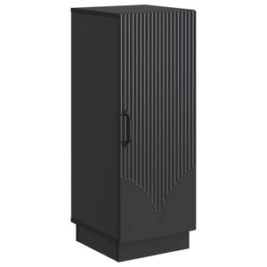 vidaXL Puse Melns 33 x 34,5 x 87 cm Inženierijas koks