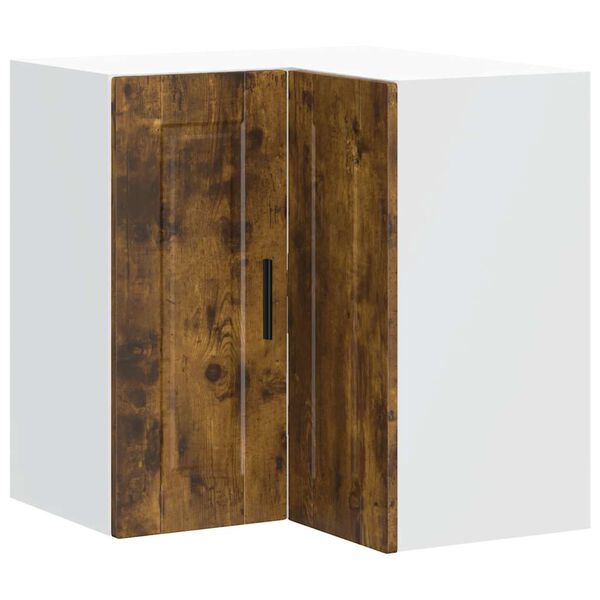 vidaXL virtuves sienas stūra skapis, Porto, ozola, inženierijas koks