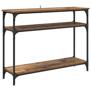 vidaXL Konsoles galds Vecs koks 100 x 29 x 75 cm Inženierijas koks