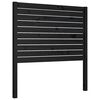 vidaXL gultas galvgalis, melns, 96x4x100 cm, priedes masīvkoks