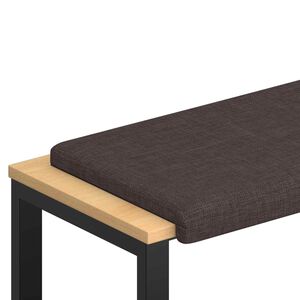 vidaXL Solspilvens Audums Tum&scaron;i brūna Dziļums 35 cm