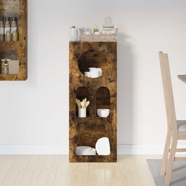 vidaXL Puse Dūmaka ozols 40 x 35 x 100.5 cm Inženierijas koks