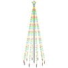 vidaXL Ziemassvētku egle ar pīķi, 310 krāsainas LED, 300 cm