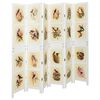 vidaXL Romdivider Paneļa Balts 212 x 165 cm MDF