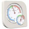 vidaXL Termohigrometrs Balts 7,5 x 7,5 x 1,2 cm ABS