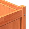 vidaXL dārza puķu kaste, vaska brūnas, 150x50x70 cm, priedes masīvkoks