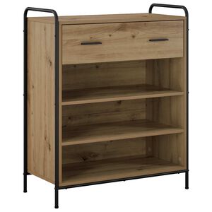 vidaXL Apavu skapis 76 x 36,5 x 93 cm Inženierijas koks Artisan Ozols