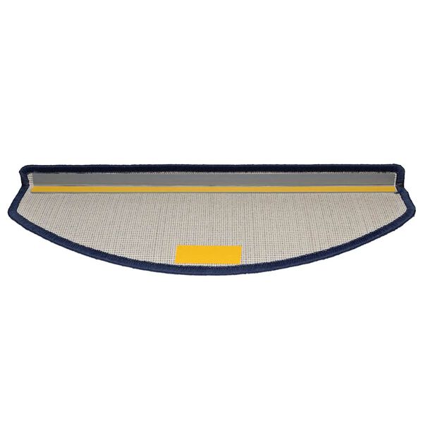 vidaXL kāpņu paklājiņi, 20 gab., 65x24x4 cm, zili, pusapaļi, lieli