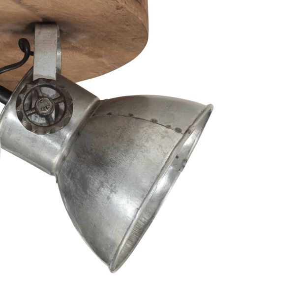 vidaXL sienas lampa 25 W, vintāžas, sudraba krāsa, 50x50x25 cm, E27