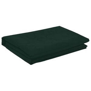 vidaXL Galda audums Kvadrātveida Tum&scaron;i zaļ&scaron; 110 x 110 cm