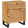 vidaXL Nakts skapītis Dabiska 50 x 33 x 60 cm Cieta mango koksne