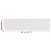 vidaXL balkona aizslietnis, 120x500 cm, balts HDPE