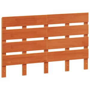 vidaXL galvgalis, vaska brūns, 120 cm, priedes masīvkoks