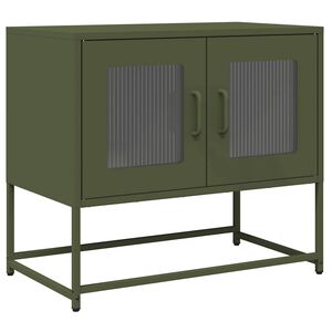 vidaXL televizora skapis olīvzaļ&scaron; 68x39x60,5 cm auksti velmēts tērauds
