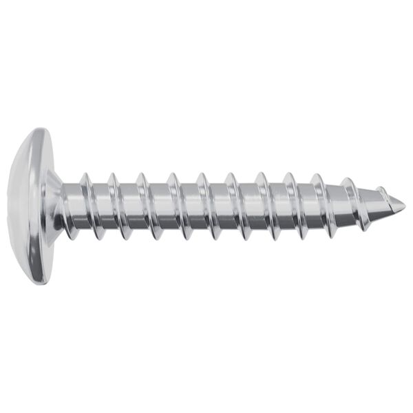 vidaXL Pa&scaron;vītņojamais Nags 12 pcs Cinkots 4 x 20 mm Tērauds