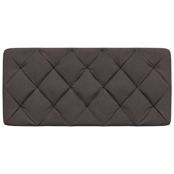 vidaXL galvgaļa spilvens, tum&scaron;i brūns, 100 cm, audums