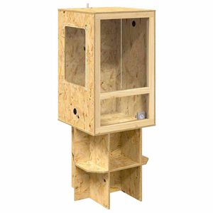 vidaXL Terārijs Brūna 50 x 50 x 130 cm OSB
