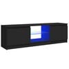 vidaXL TV skapītis ar LED lampiņām, 120x30x36 cm, melns