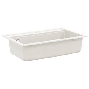 vidaXL Izlietne Granīts 795 x 505 mm Balts