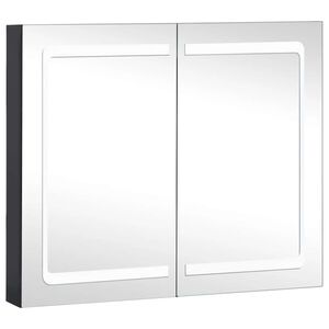vidaXL vannasistabas skapītis ar spoguli un LED, 80x12,2x68 cm