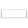 vidaXL sienas plaukti, 2 gab., balti, 80x15x26,5 cm, inženierijas koks