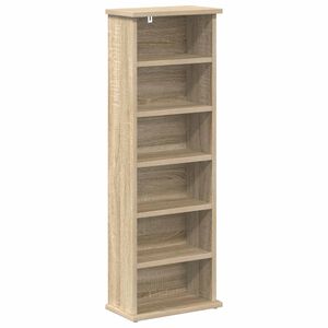 vidaXL CD skapis Sonomas ozols 60 x 17 x 92 cm Inženierijas koks