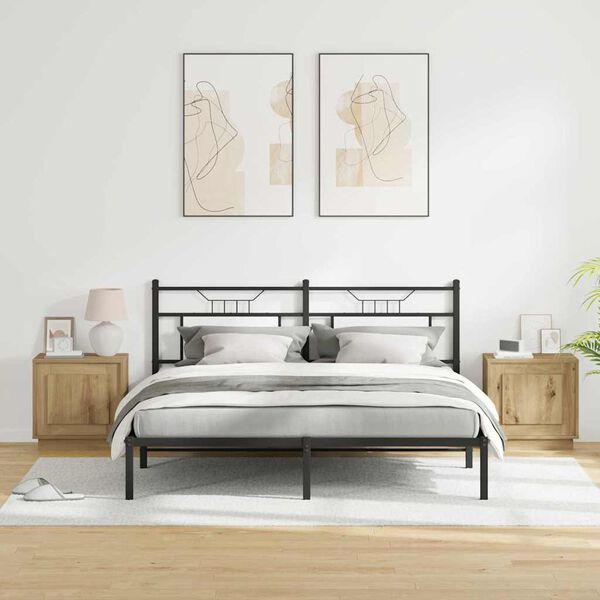 vidaXL Nakts skapītis 2 pcs Artisānā ozols 44 x 34,5 x 45 cm