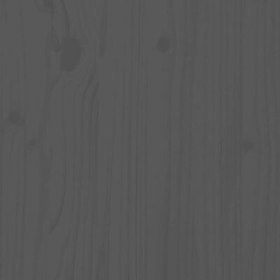 vidaXL naktsskapīši, 2 gab., pelēki, 60x34x51 cm, priedes masīvkoks