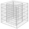 vidaXL gabions, augstā puķu kaste, cinkots tērauds, 50x50x50 cm