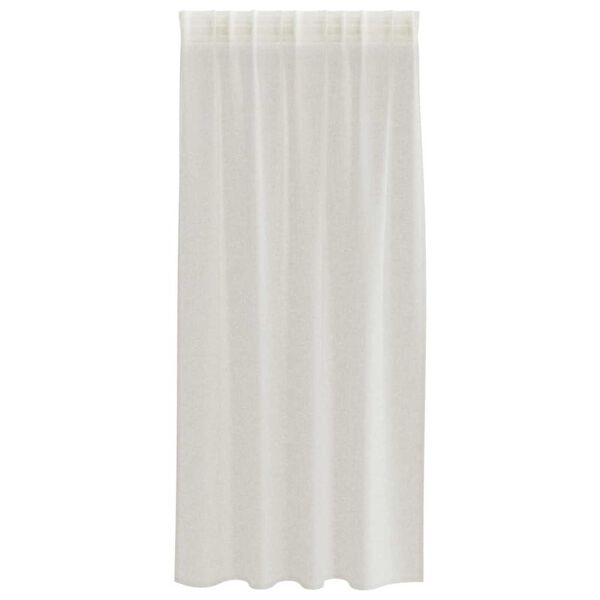 vidaXL Voile aizkaris 2 pcs Krēmkrāsa 175 x 140 cm Poliesters