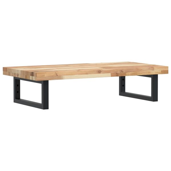 vidaXL izlietnes plaukts, stiprināms pie sienas, tērauds, akācija