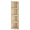 vidaXL Stūra plaukts 4 līmeņi 31,5 x 31 x 130 cm Inženieru koks